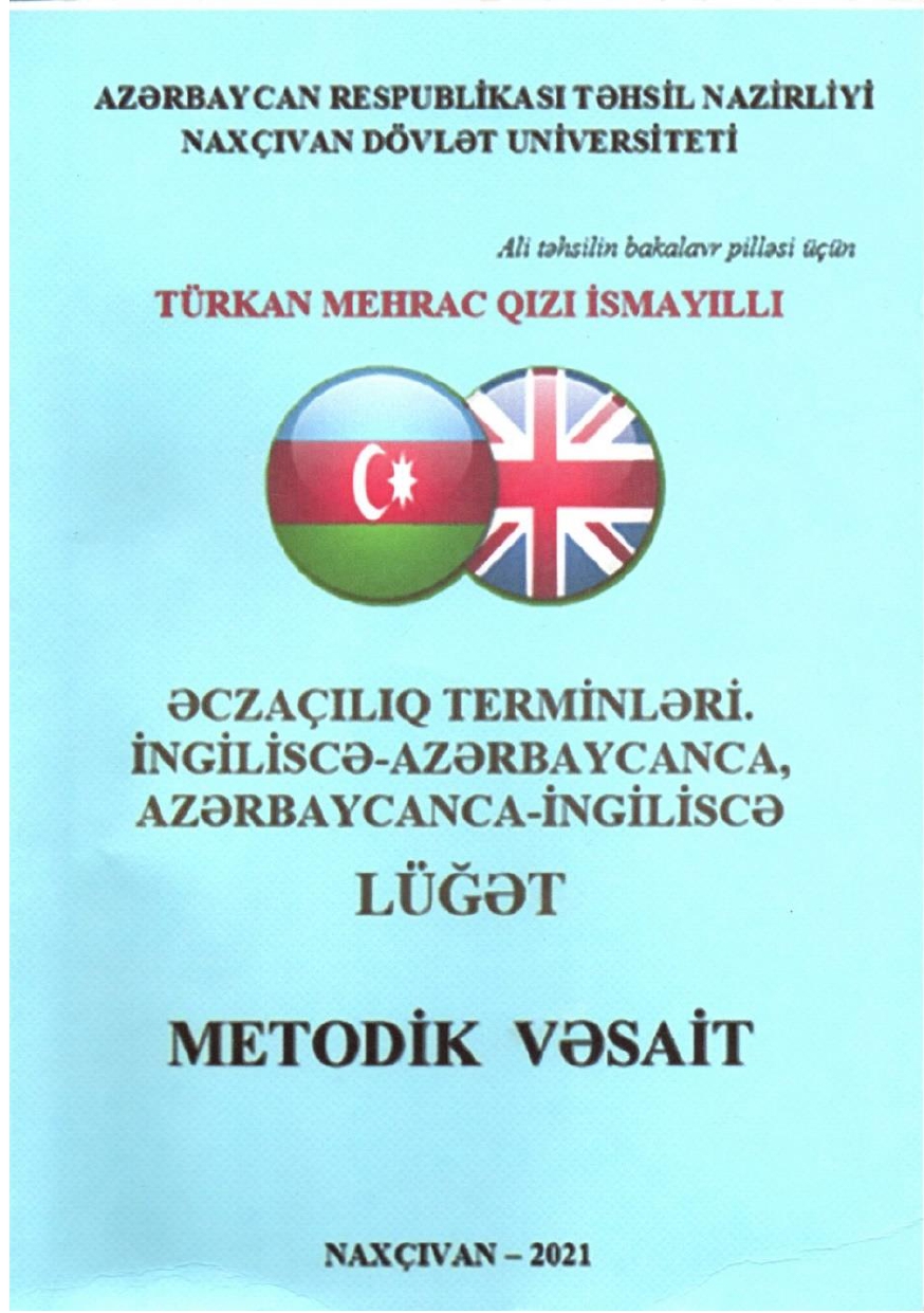 PHARMACY TERMS. English-Azerbaijan, Azerbaijan-English dictionary